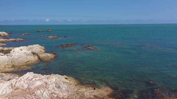 海南大角 海滩 岩石 海钓 奔向大海2