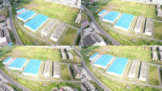 工业人员 车间 厂房 生产 流水线 航拍