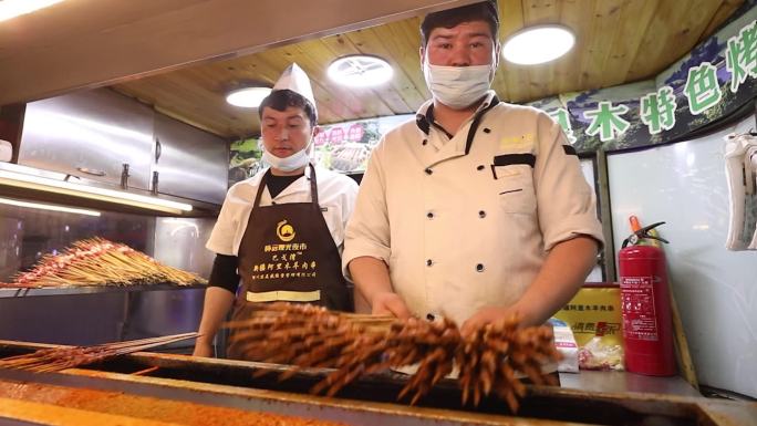 夜市美食摊升格拍摄