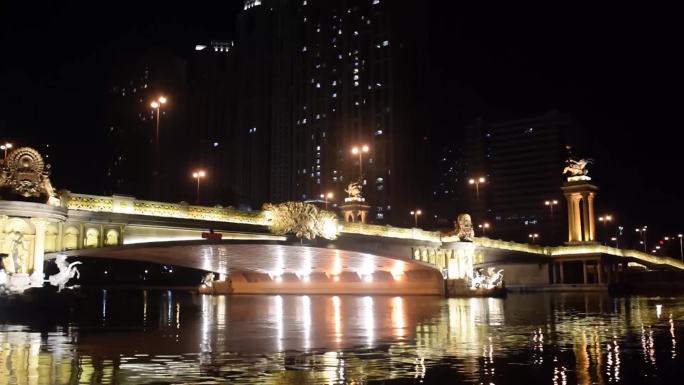 天津大光明桥夜景