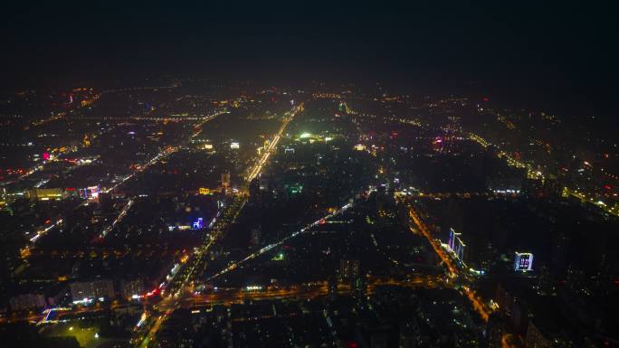 晋城 城市 夜晚 4k 延时