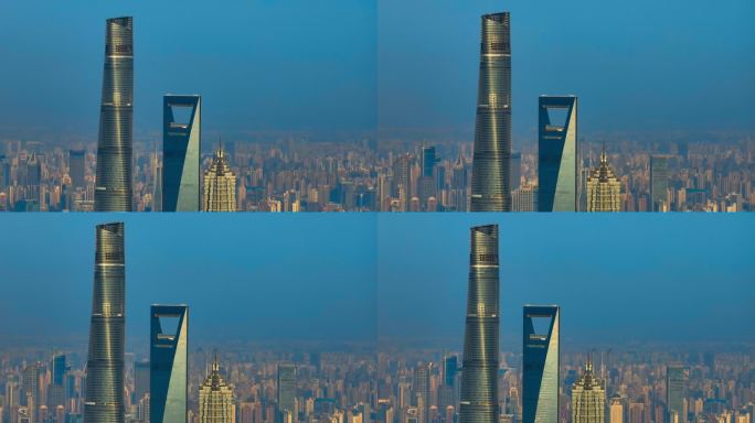 上海宣传片 三件套特写镜头航拍4K