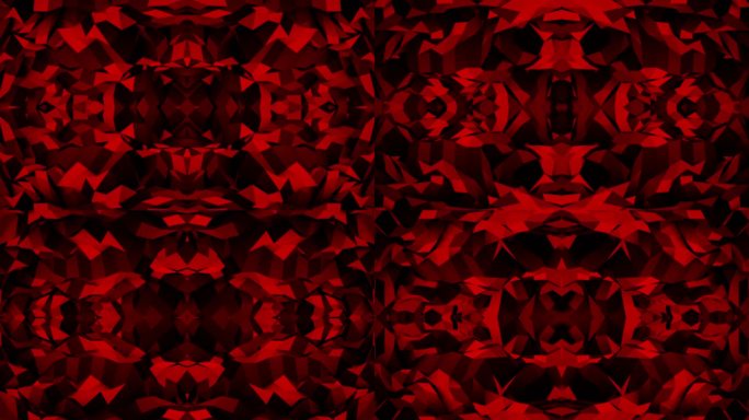 【4K时尚背景】黑红空间意象几何图形艺术