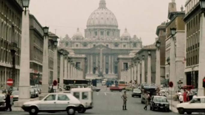 80年代意大利罗马城市街头