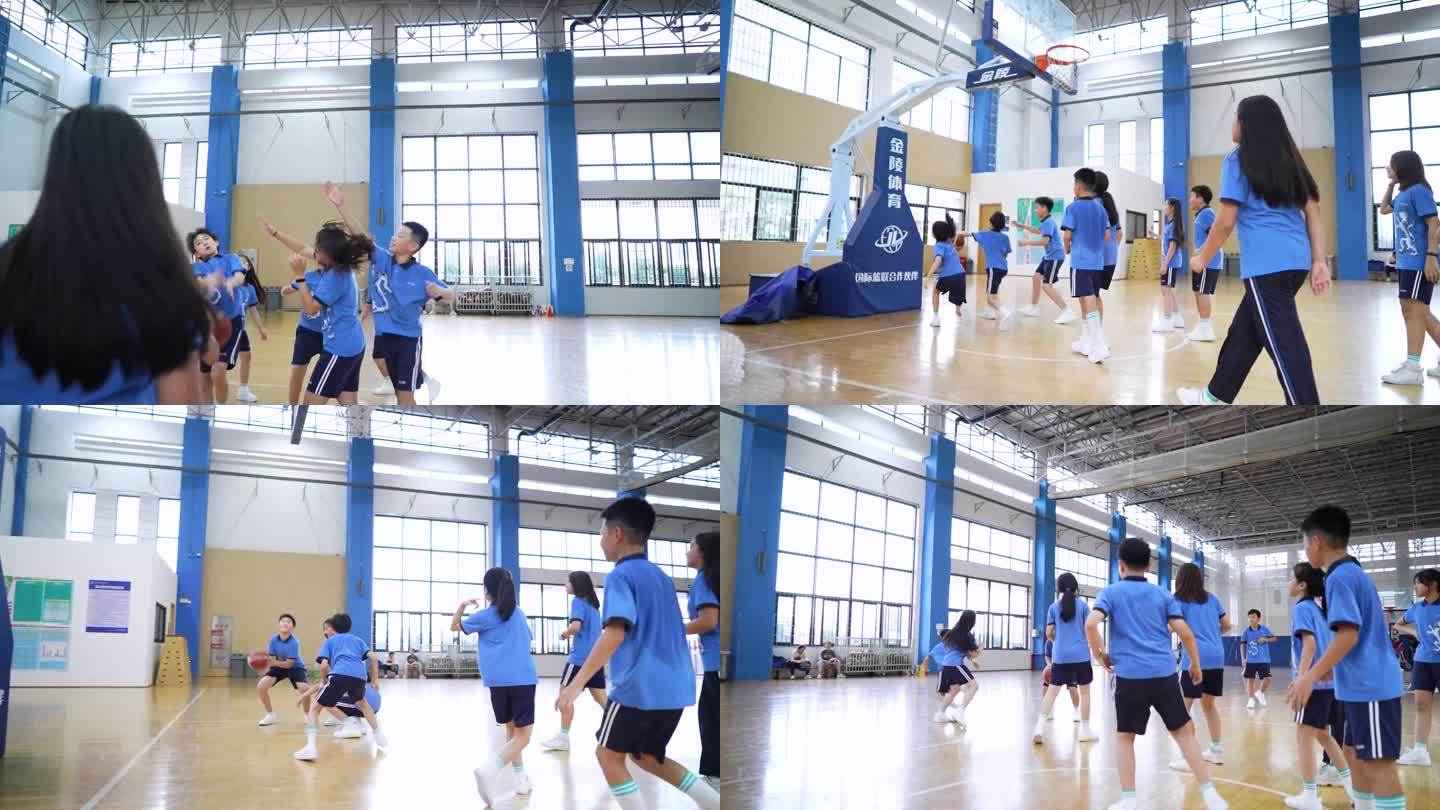 学生打篮球