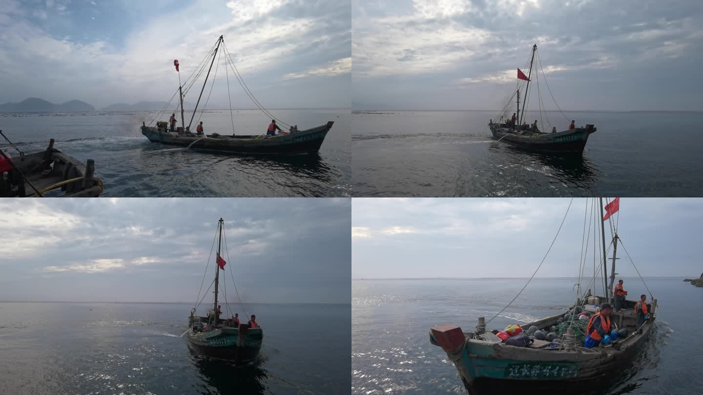 出海的渔船渔民