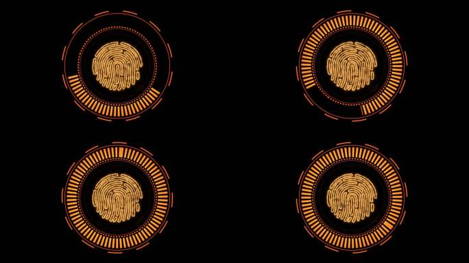 4K高科技指纹启动按钮通道视频金色4