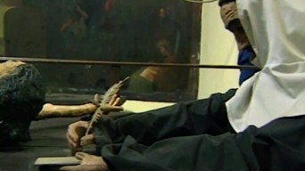 90年代秘鲁利马基督教天主教宗教博物馆视频素材