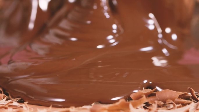 咖啡豆巧克力融化