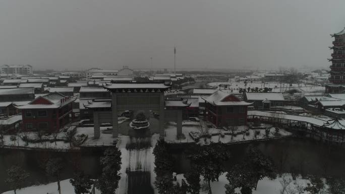 盐城三官村雪景