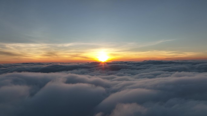 云海日出唯美朝霞晨曦日出太阳初升