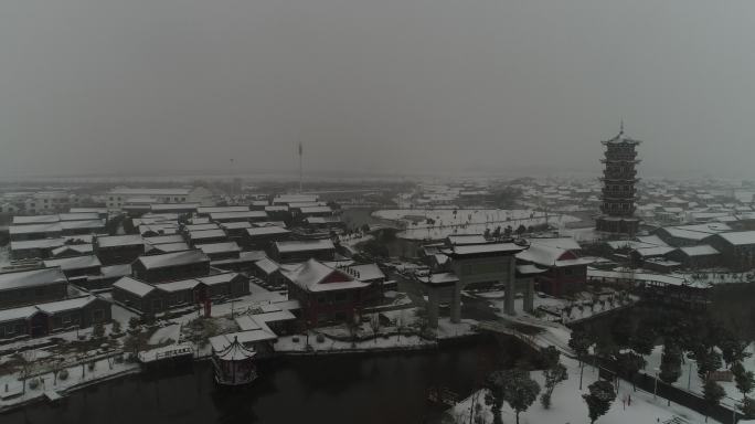 盐城三官村雪景