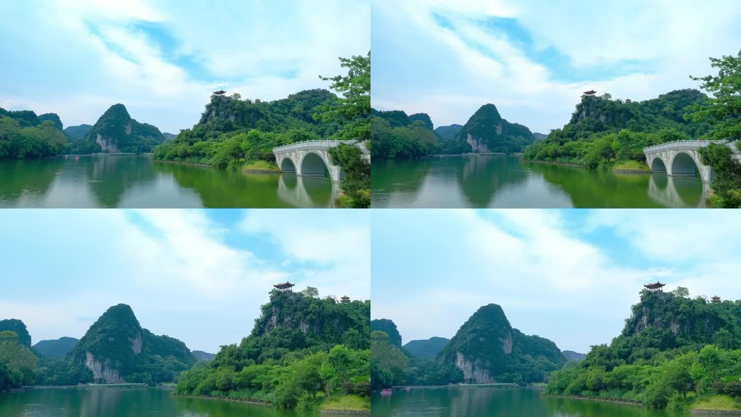 广西柳州龙潭公园山水风景风光