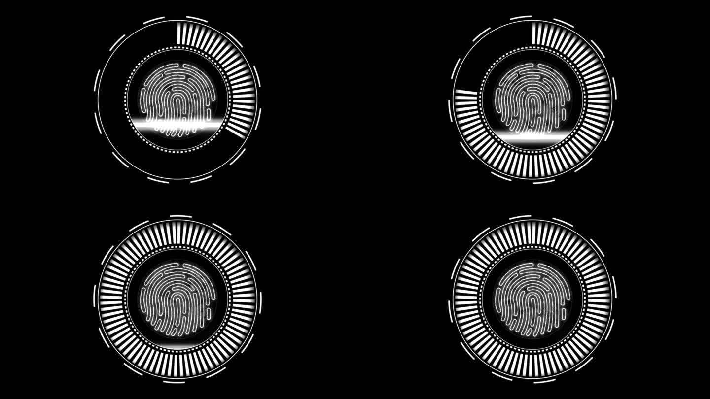 4K高科技指纹启动按钮扫描通道视频银色1