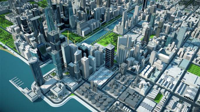 写实大城市模型