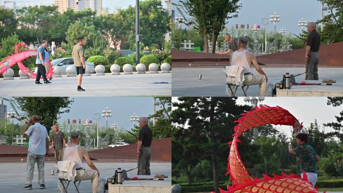 公园晨练的人们6