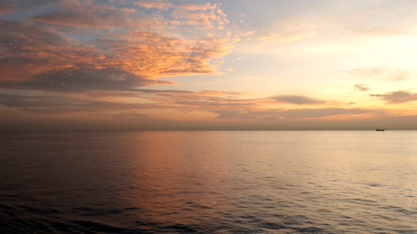 【4K】大海 夕阳 晚霞