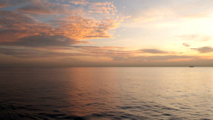 【4K】大海 夕阳 晚霞