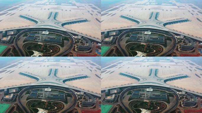 山东省青岛市胶东机场航拍