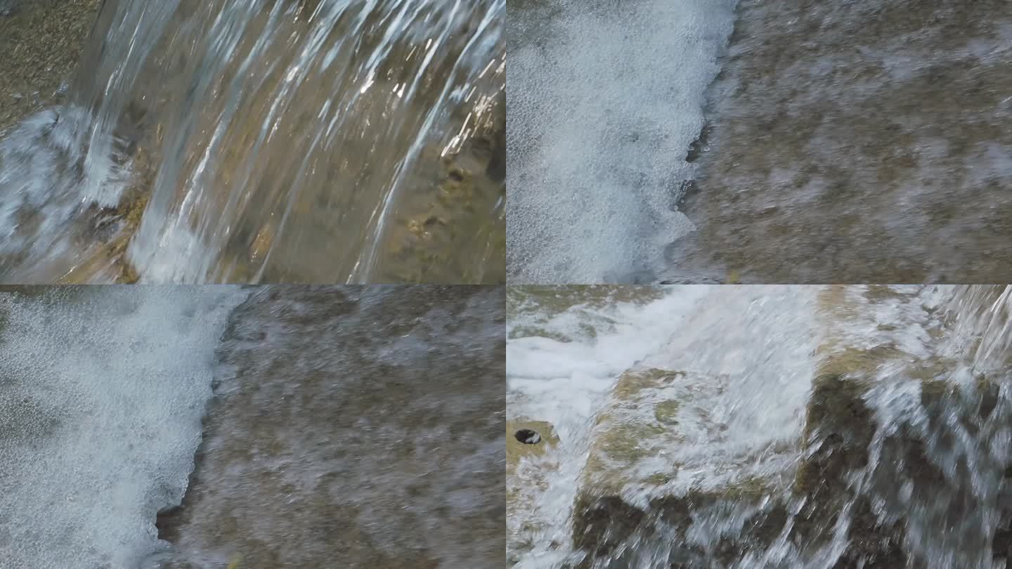 水坝慢速流水特写