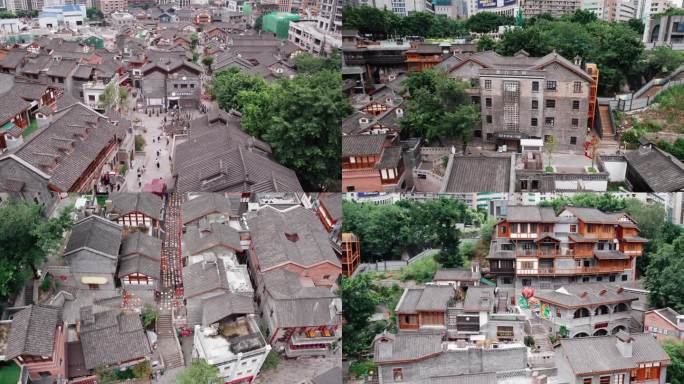 重庆十八梯 古街巷 城市阳台 航拍集锦