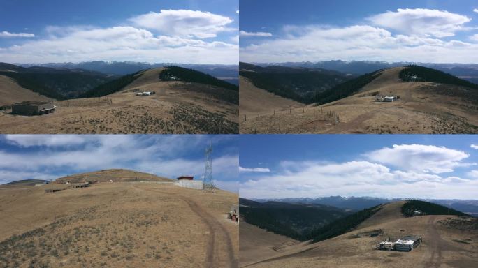 高山牧场 高原 航拍 川西线 壮丽山川