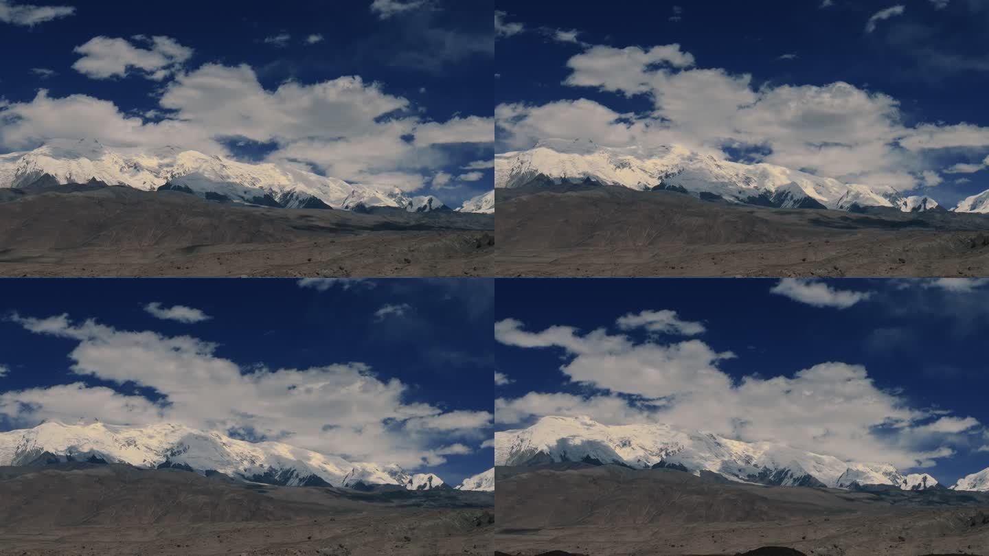 帕米尔高原雪山延时摄影
