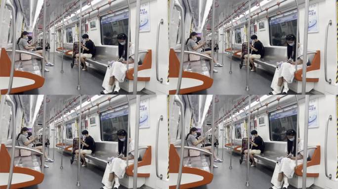 非高峰期杭州地铁