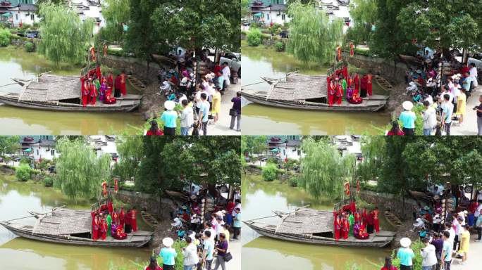 九姓渔民传统水上婚礼表演