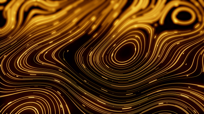 粒子流线金色