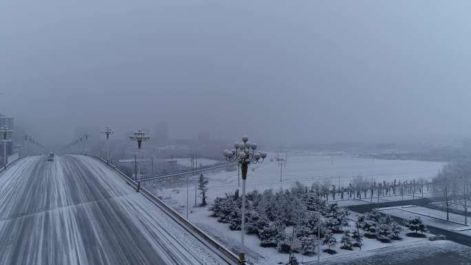 乡村雪景