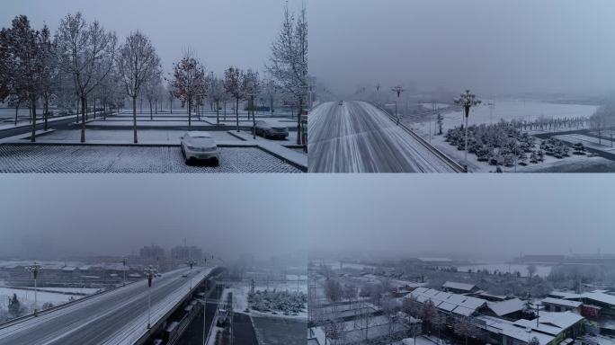 乡村雪景