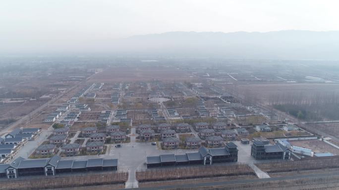 鸣沙村航拍全景