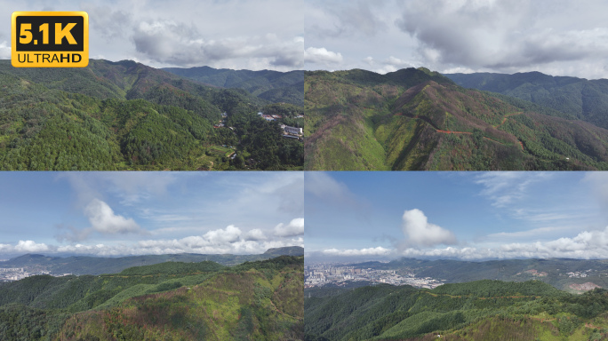 【5K】昆明航拍，昆明北市区山峰航拍