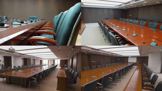 4K原创企业会议室接待中心商务会议空间