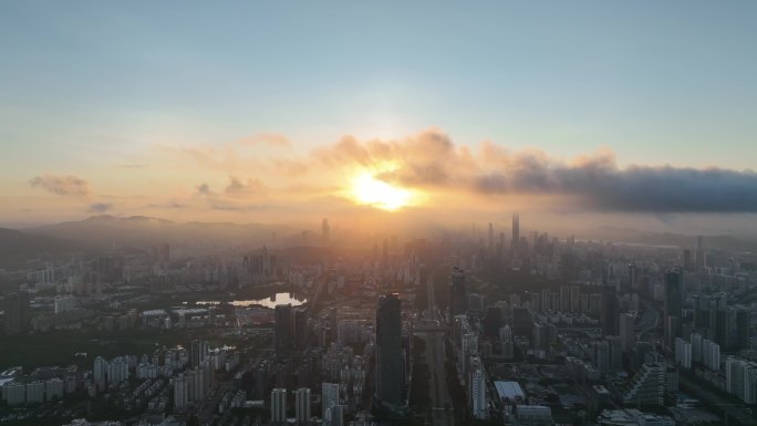 深圳福田区日出朝霞