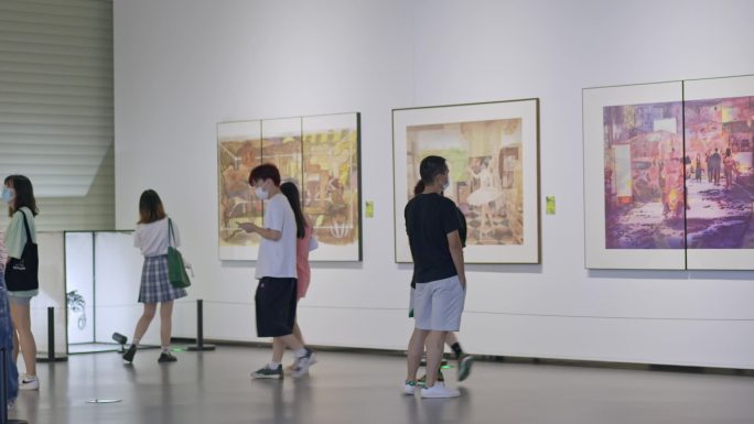 大学生艺术画展美术馆展览