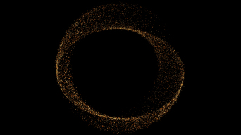 金色粒子圆环（带视频通道）视频素材