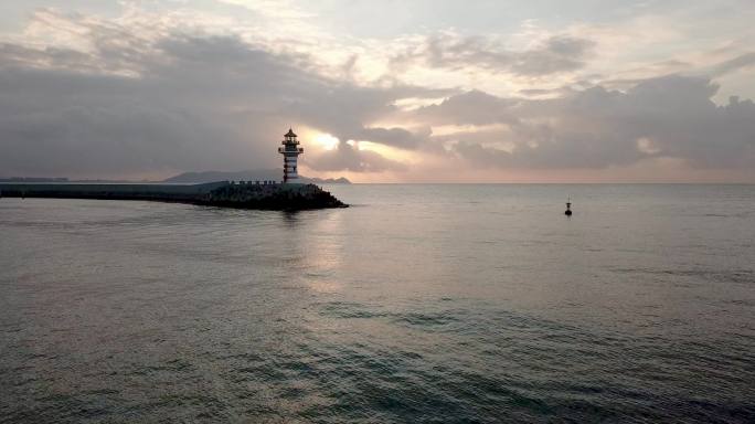 航拍海南陵水最美海岸线