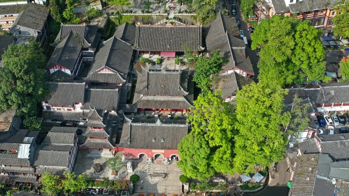 青城山后山泰安古镇古泰安寺