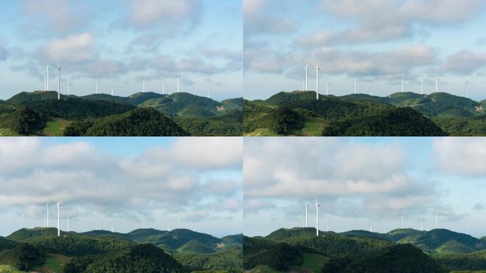 山区风力发电延时4K