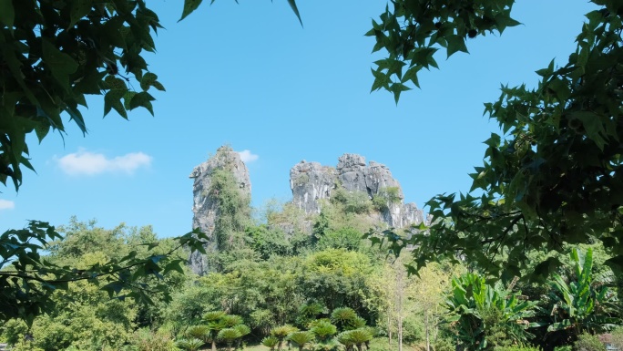 广西桂林山水七星公园骆驼山