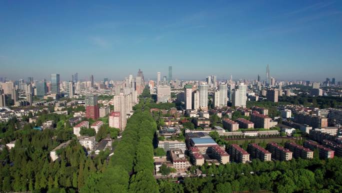 远眺南京城市