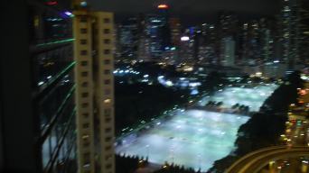 香港维多利亚公园硬地足球场 铜锣湾运动场视频素材