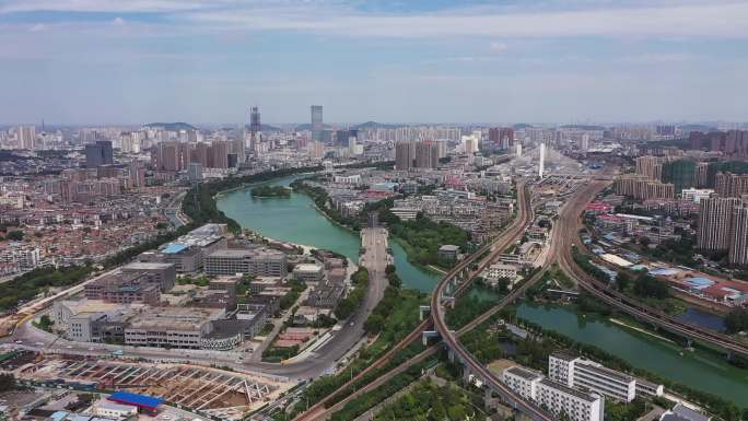 徐州市中心航拍