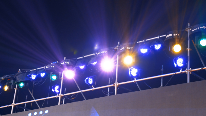 4K舞台灯光聚光灯闪烁LED灯光