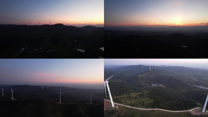 清晨朝阳风力发电新能源