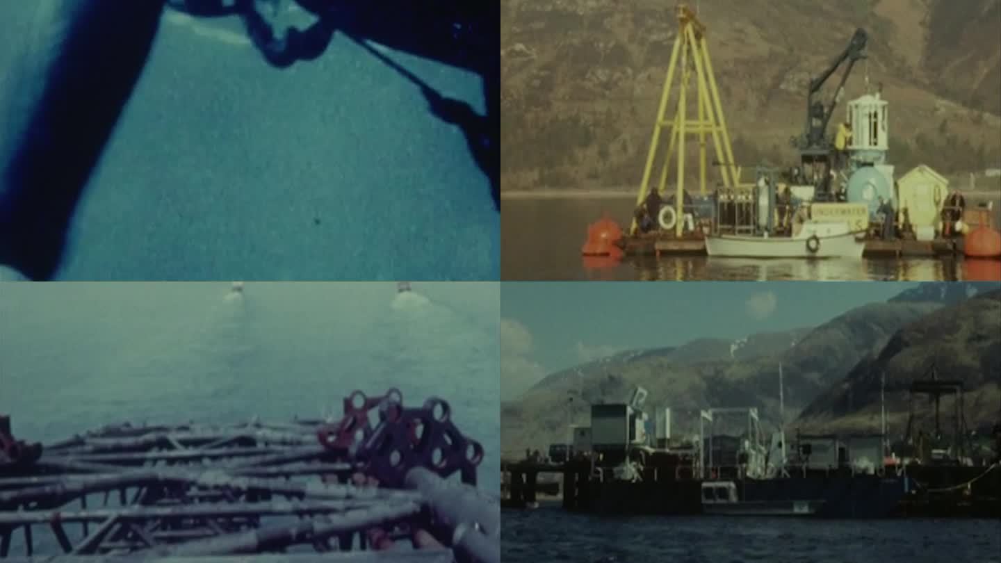 60年代海洋海上石油石油钻井平台