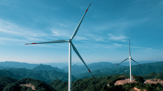 电力风车风力发电发电机新能源绿色能源4K