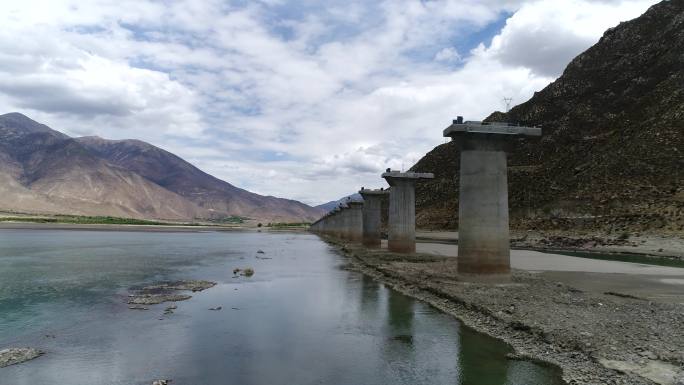 青藏高原 自然风景 航拍